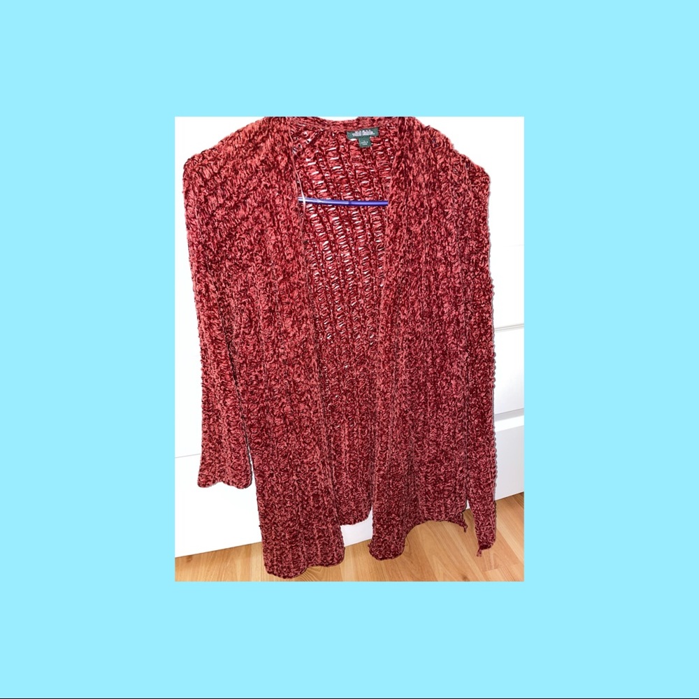 Fuzzy Knit Cardigan